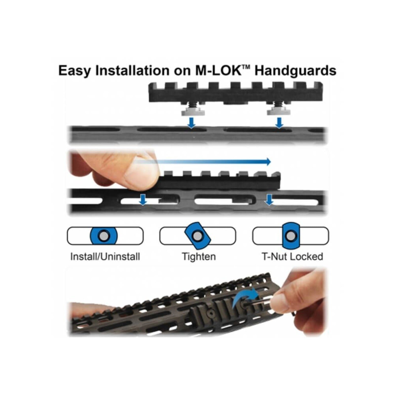 UTG Rail Section 4-slots | M-LOK - Image 3
